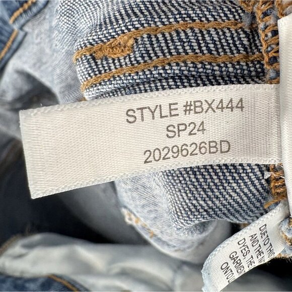 J.Crew Women's Essential Straight Jean Size 29 Med Wash Raw Hem Cropped Preppy - Picture 6 of 9